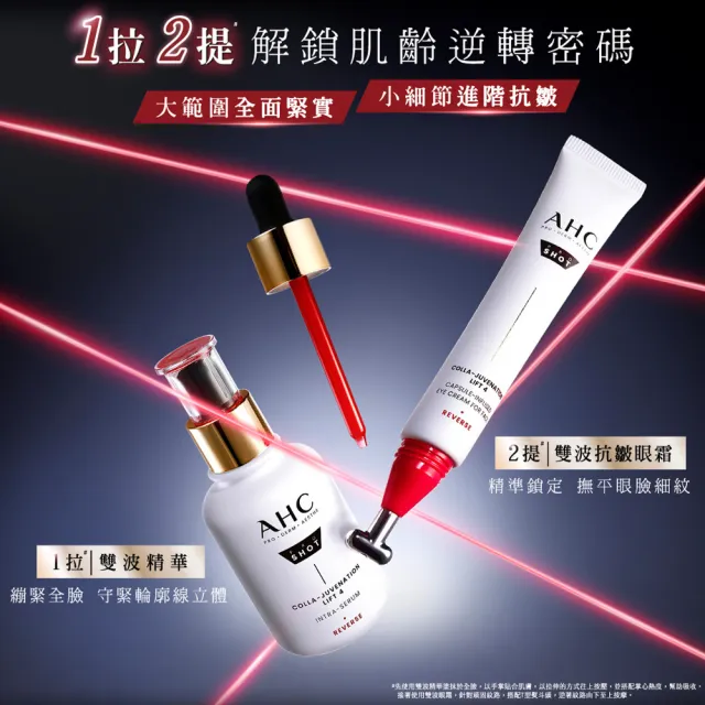 【AHC】醫美科研雙波抗老多肽膠原精華40ml_2入組(抗老/膠原蛋白/精華/撫紋)