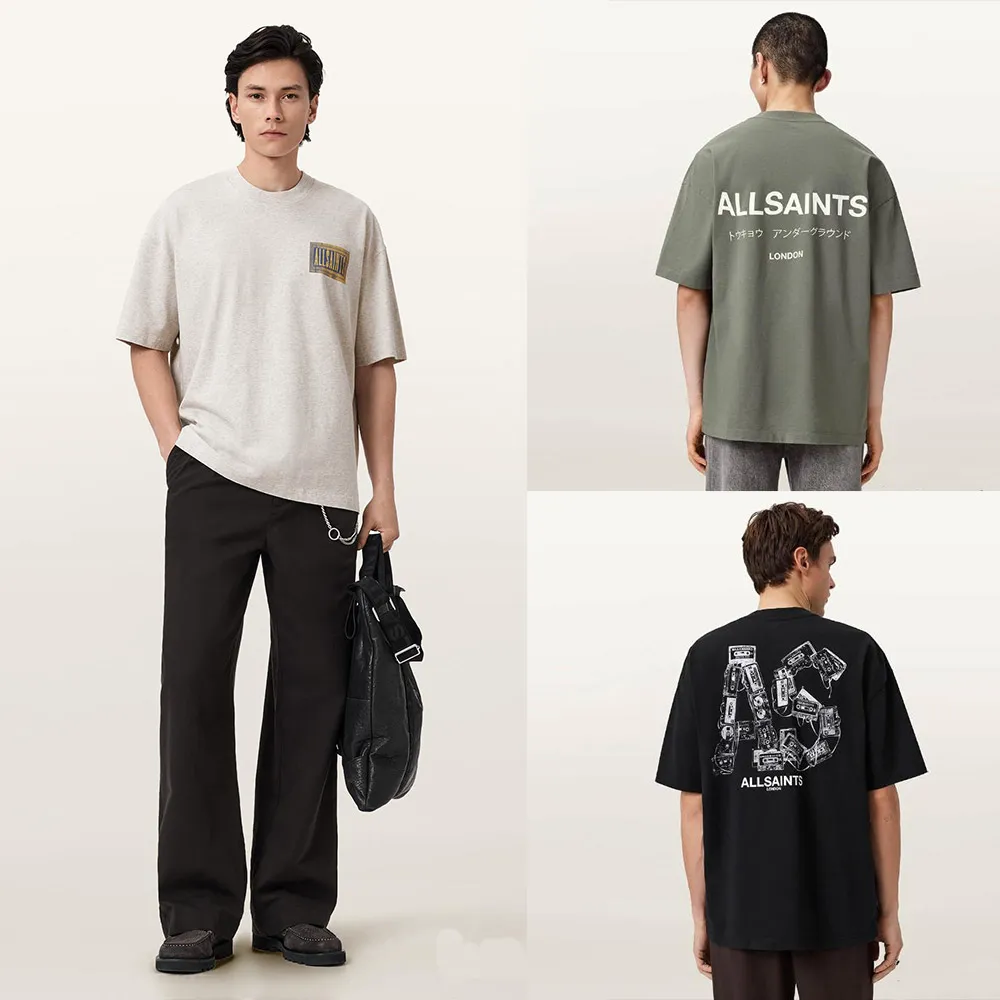 【ALLSAINTS】純棉寬鬆率性經典LOGO短袖T恤/上衣/短T  (多款任選)