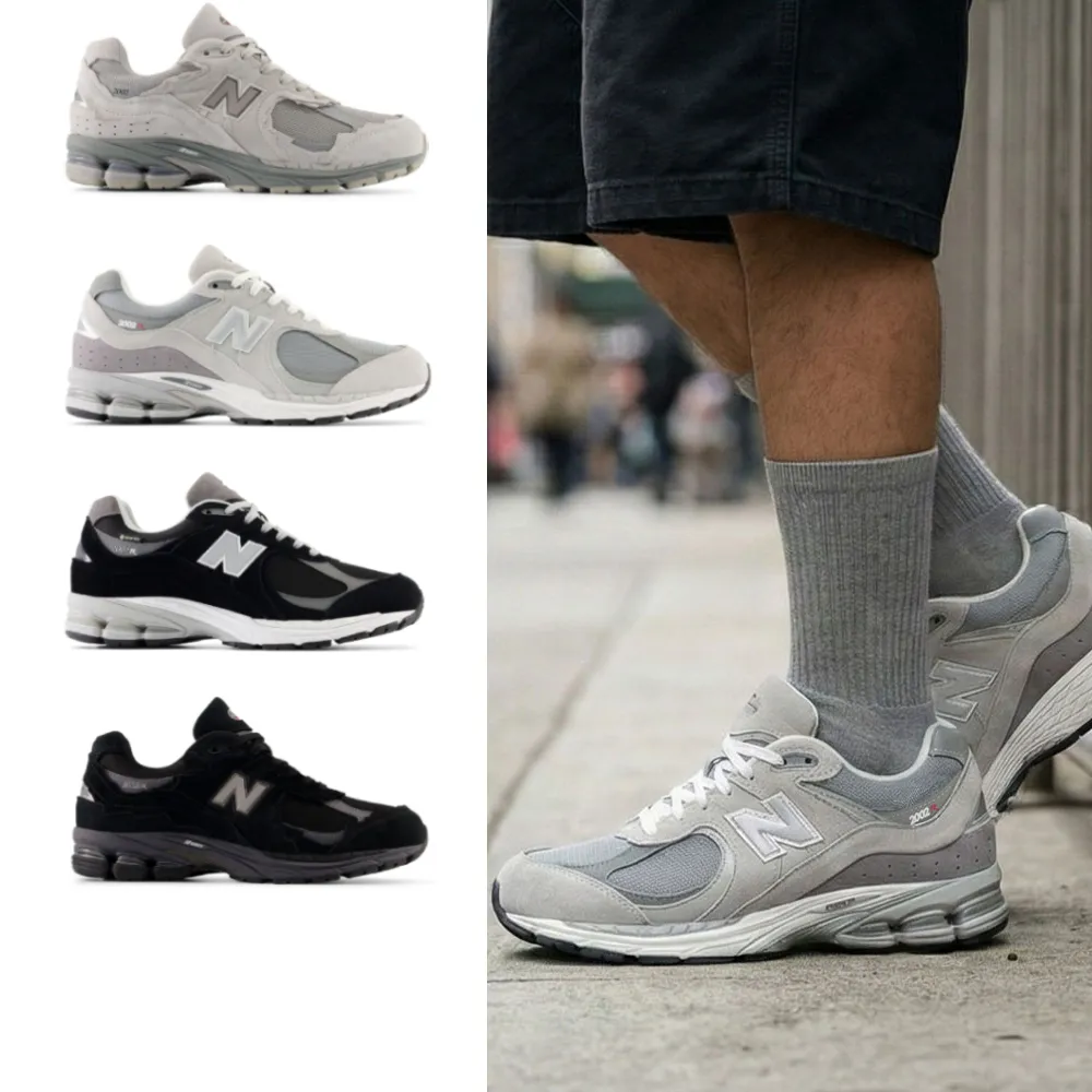 【NEW BALANCE】NB 2002R GORE-TEX 復古鞋/運動鞋_中性_灰色/黑色(2002R系列)