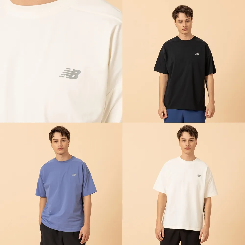 【NEW BALANCE】NB Logo短T_男性_黑/藍/米杏_MT61H9Y2AA3_MT61H9Y2BK_MT61H9Y2CIC(亞版 版型正常)