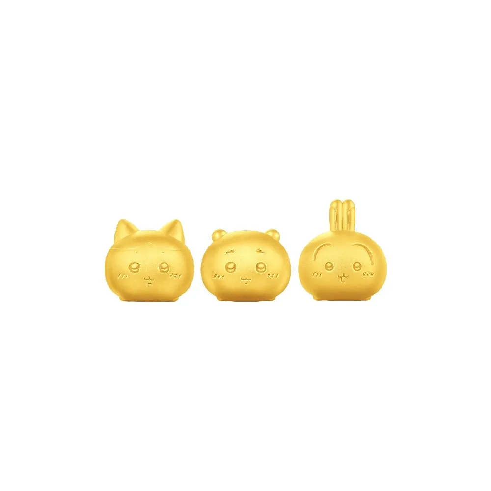 【周大福】chiikawa聯名 吉伊卡哇 小八貓 兔兔 黃金擺件(多款可選)