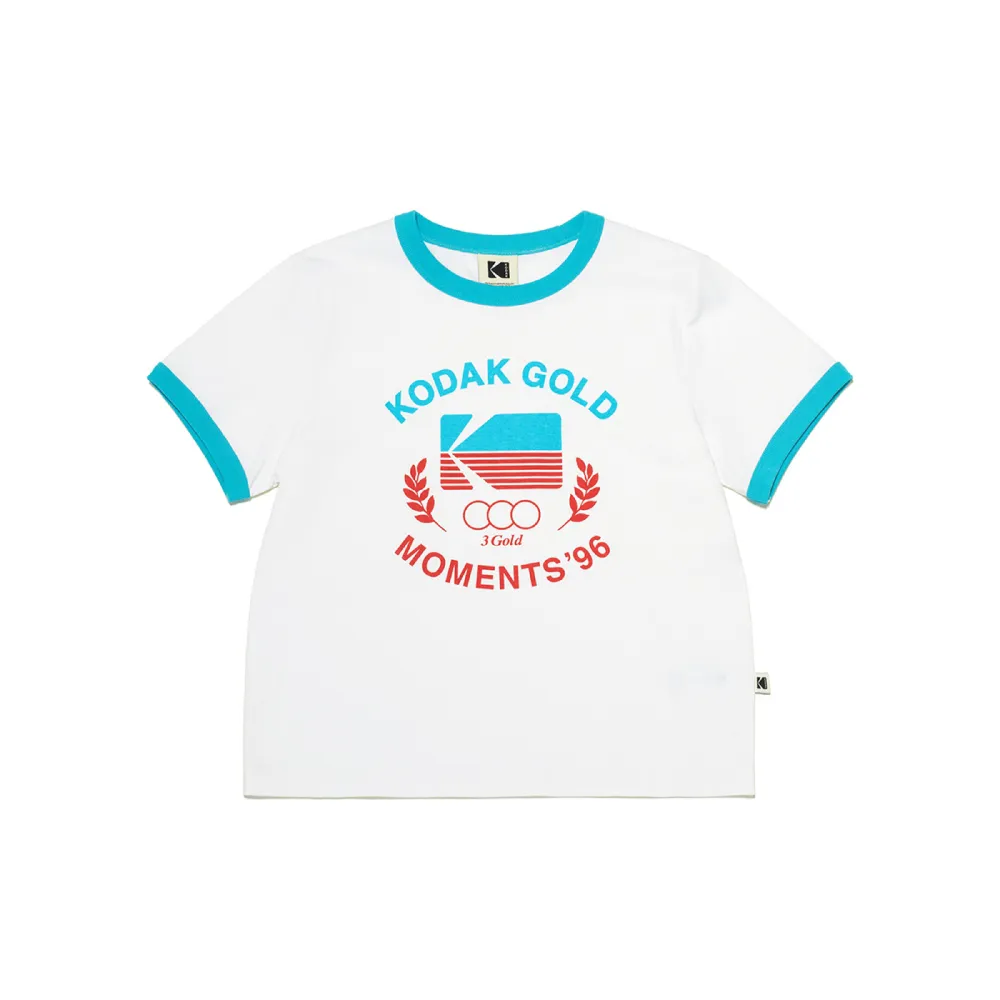 【KODAK Apparel】柯達 女款 短袖T恤 Kodak gold 棉質 共2色 / KB602005BLK KB602005WHT