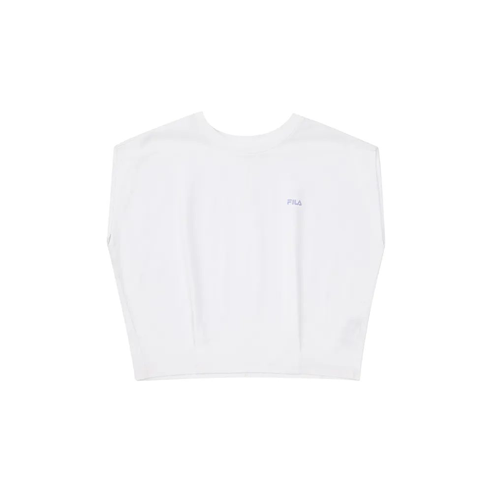 【FILA】FILA 女短袖圓領T恤-白色 5TEA-1470-WT