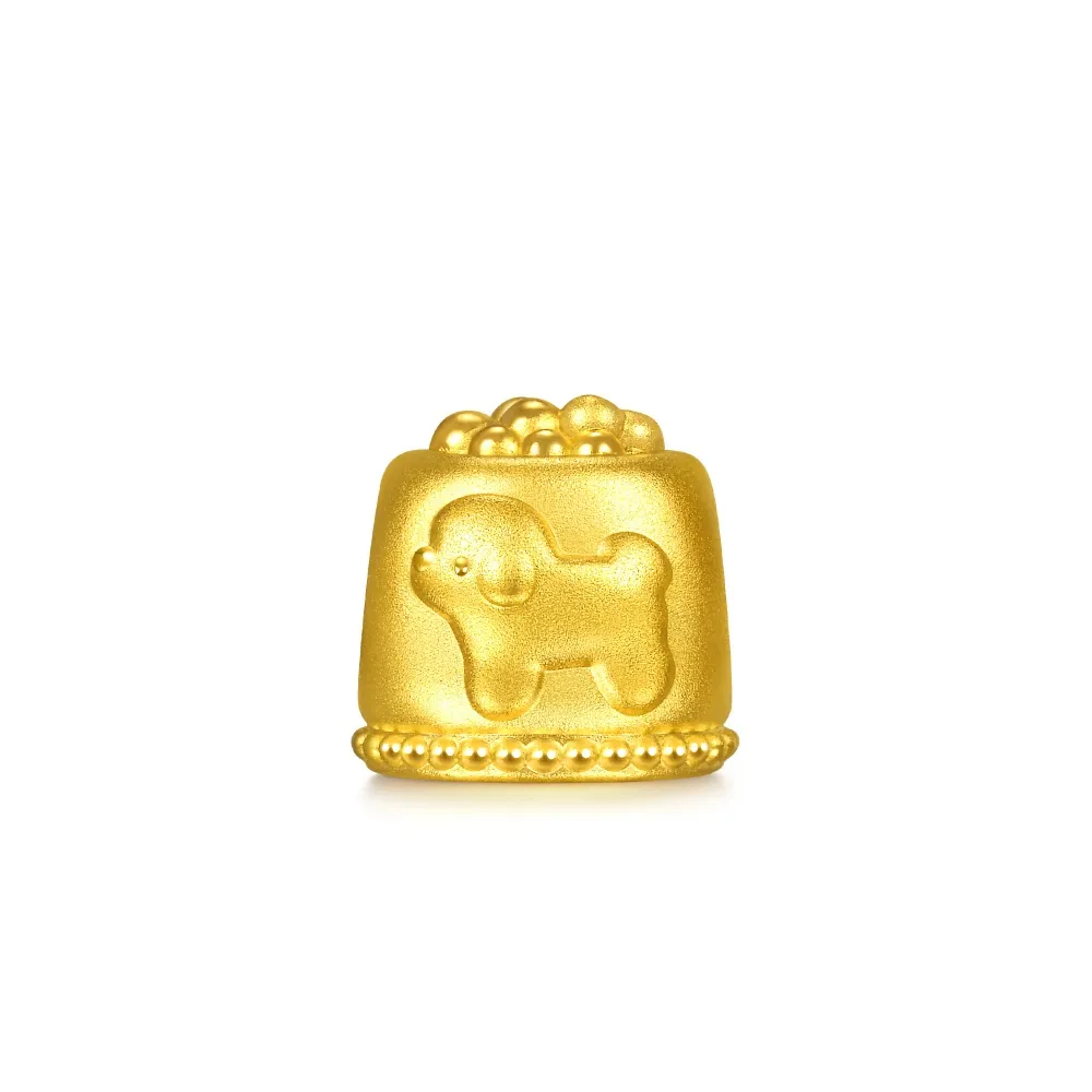 【點睛品】Charme Mini 狗狗碗 黃金串珠
