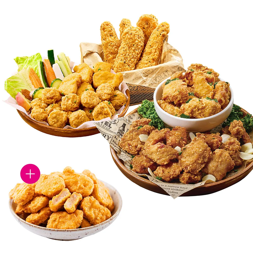 【紅龍】經典炸物含運價-任選再送4包雞塊(500g/包.團購.雞塊/雞柳條/雞球/鹹酥雞/炸雞/排骨酥.療育.宵夜)