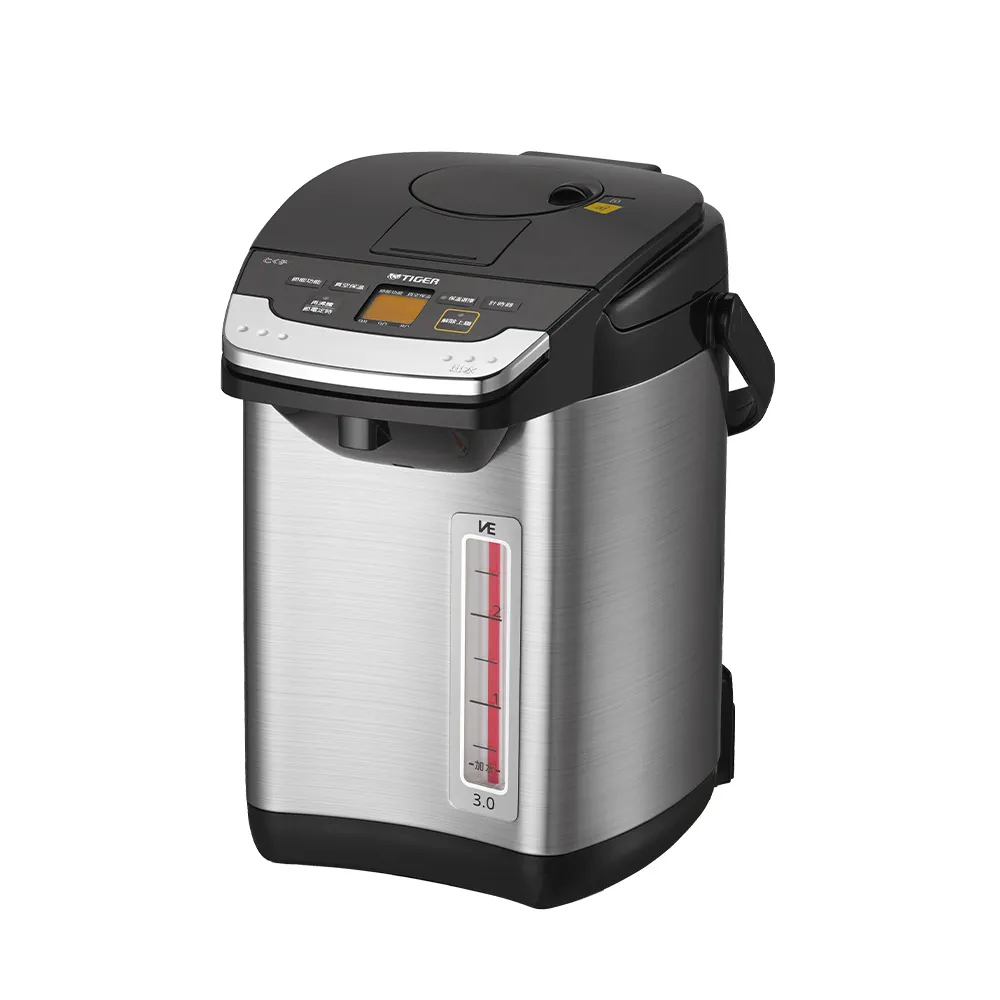 【TIGER 虎牌】日本製 無蒸氣節能省電VE真空保溫電熱水瓶 3L(PIG-A30R)