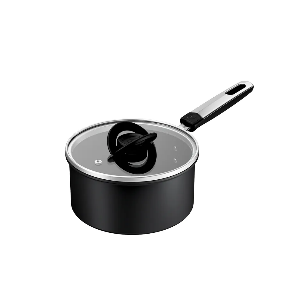 【Tefal 特福】法國製 精悍系列18cm不沾鍋單柄湯鍋(加蓋)