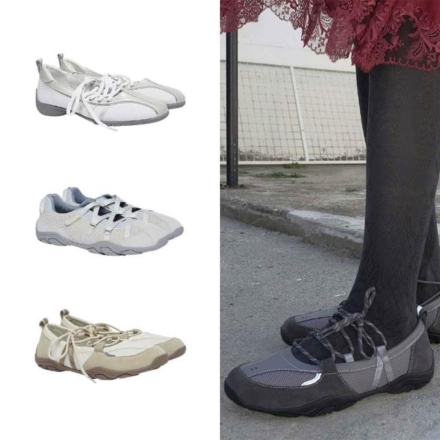 【Rockfish Weatherwear】BLISS LACEUP SNEAKERS 綁帶 運動鞋 芭蕾舞 復古 韓系 黑色 女鞋