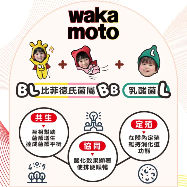 【Wakamoto 若元】若元益生菌_220錠/瓶(食品、獨家高活性WB菌、TriBio Sync配方、使排便順暢、日本原裝)