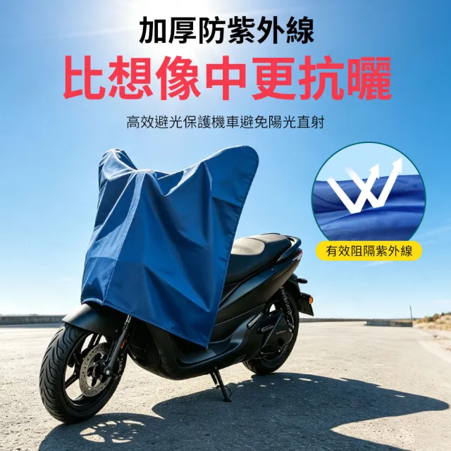 【YORI 優里】機車龍頭罩(加寬加大 摩托車罩 機車車罩 防曬車罩 隔熱車罩 防塵車罩 機車半罩 內裡加絨)