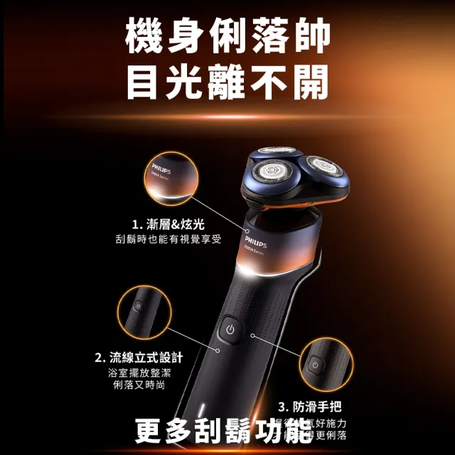 【Philips 飛利浦】momo獨家 X5012 X系列電鬍刀+HX2411音波牙刷 (AI護膚/官方直營)