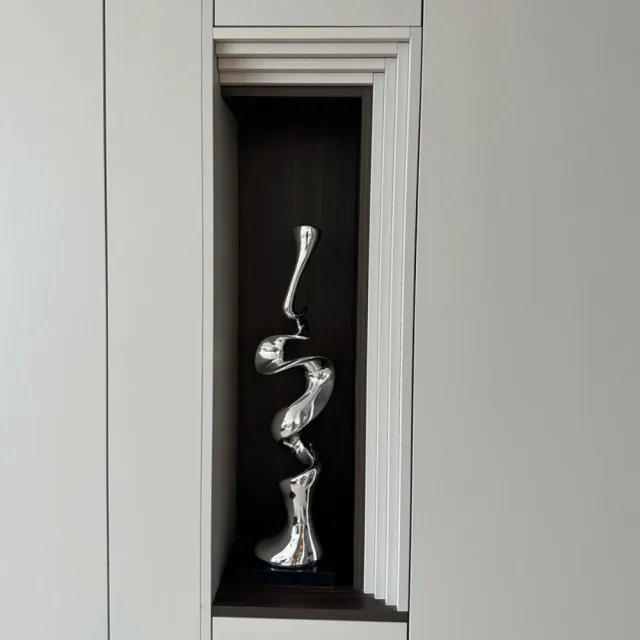 超微米-擺件 異形流線擺件 創意雕塑 家居飾品 藝術擺設 工藝品 現代輕奢擺件 玄關落地裝飾（大號）