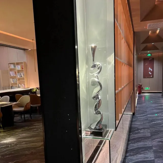 超微米-擺件 異形流線擺件 創意雕塑 家居飾品 藝術擺設 工藝品 現代輕奢擺件 玄關落地裝飾（大號）