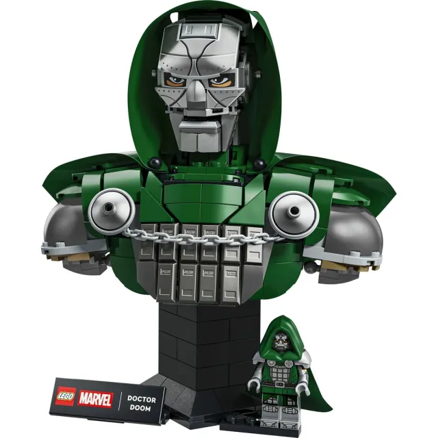 【LEGO 樂高】漫威超級英雄系列 76345 末日博士胸像(漫威 居家擺設 禮物 玩具)