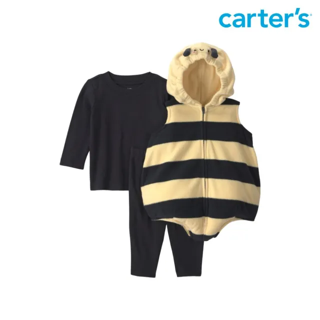 【Carter’s】嬰幼童裝 3件組套裝(造型連身裝/上衣/長褲)-（原廠公司貨 童裝 造型套裝 小蜜蜂 萬聖節)