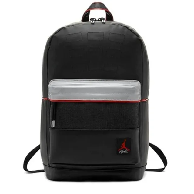 【NIKE 耐吉】Air Jordan 4 Backpack 黑 後背包 書包 運動 休閒 喬丹 男女同款 9A0280-KG5