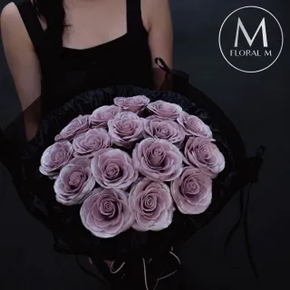 【Floral M】極致浪漫大型香水玫瑰花束 (情人節花束/告白禮物/求婚花束/鮮花花禮/香水花束/生日花束)