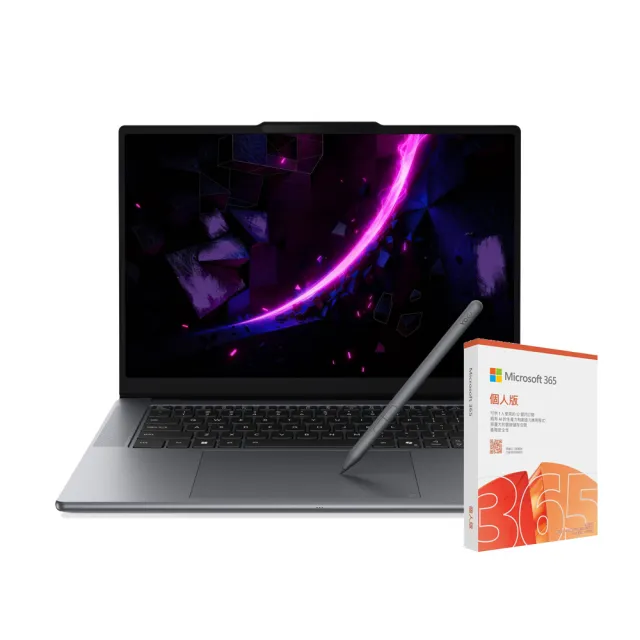 【Lenovo】微軟M365一年組★15.3吋Ultra 9 RTX5060輕薄筆電(Yoga Pro 7/Ultra 9-386H/32G/1TB/RTX5060/W11)