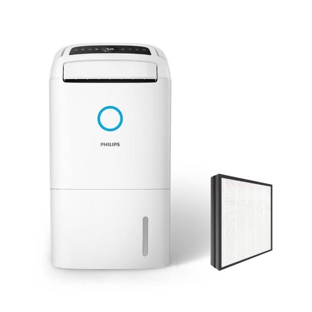 【Philips 飛利浦】2026新一級能效★14.2L抗敏清淨除濕機-雲朵白(DE5306/80)