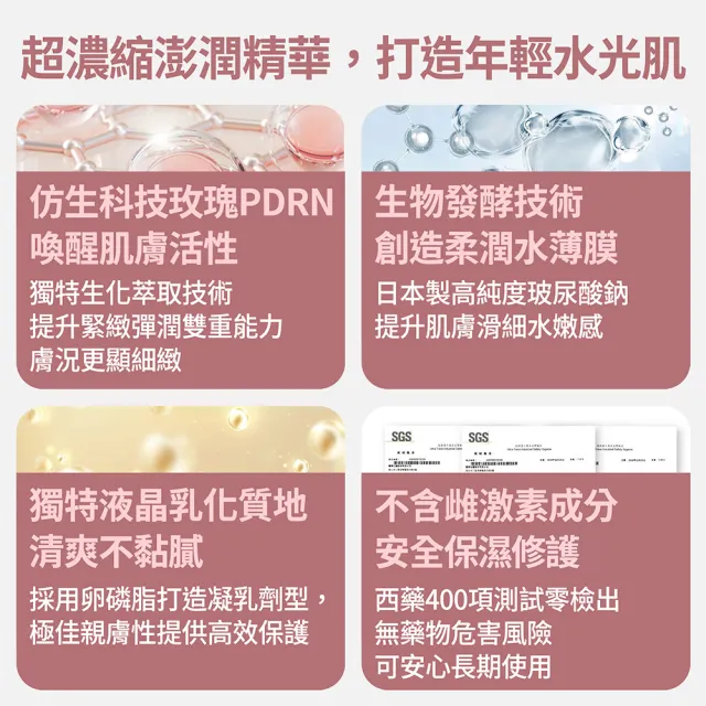【FJ豐傑生醫】玫瑰賦活精華液-30ml/瓶(加強保濕X淡化細紋)