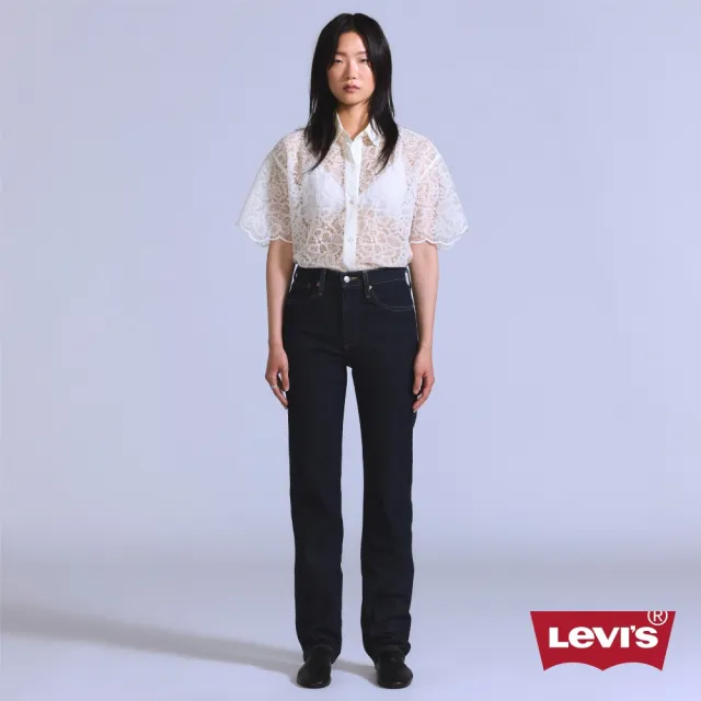 【LEVIS】BLUETAB™ 高腰修身牛仔褲 / 微彈性 / 原色 女生牛仔褲 人氣新品 006U8-0003