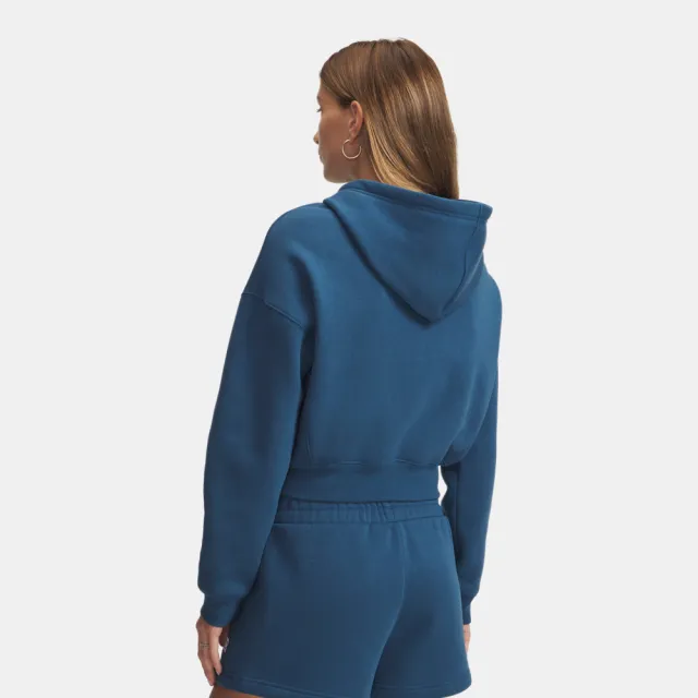 【UNDER ARMOUR】UA 女 Icon Fleece Nov 短版連帽外套_6010978-498