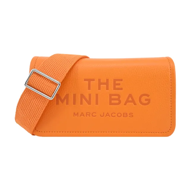 【MARC JACOBS 馬克賈伯】THE LEATHER 荔枝紋翻蓋斜背包(迷你/多色選)