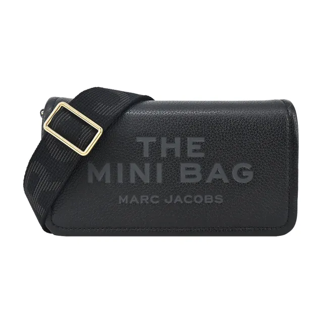 【MARC JACOBS 馬克賈伯】THE LEATHER 荔枝紋翻蓋斜背包(迷你/多色選)