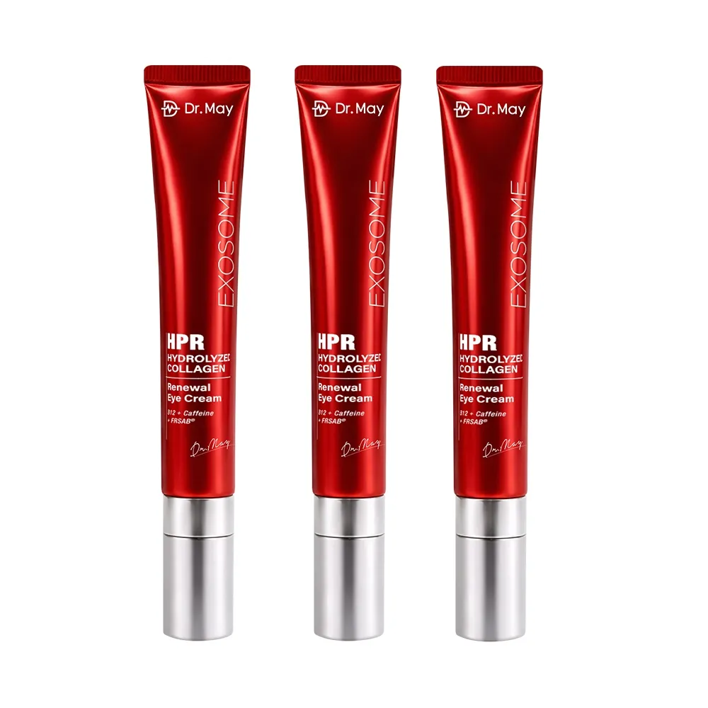 【Dr. May 美博士】B12紅膠原新生撫紋眼霜20ml三入組(紅外泌眼霜/紅熨斗眼霜)