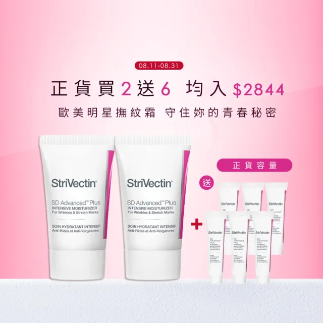 【StriVectin 皺效奇蹟】買2送6★NIA 114 超級意外胜肽皺效霜60mlx2(專利胜/7日見效/明星乳霜)