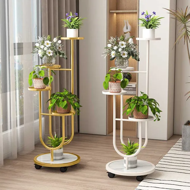 【AnDa 安達】花架子客廳落地式可移動輕奢高級感花架置物架陽台綠蘿多層花盆架