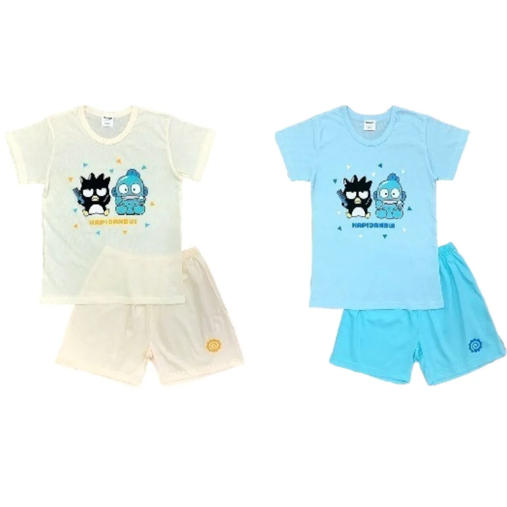【SANRIO 三麗鷗】人魚漢頓男童純棉短袖套裝-兩色任選(酷企鵝、人魚漢頓-HAPIDANBUI)