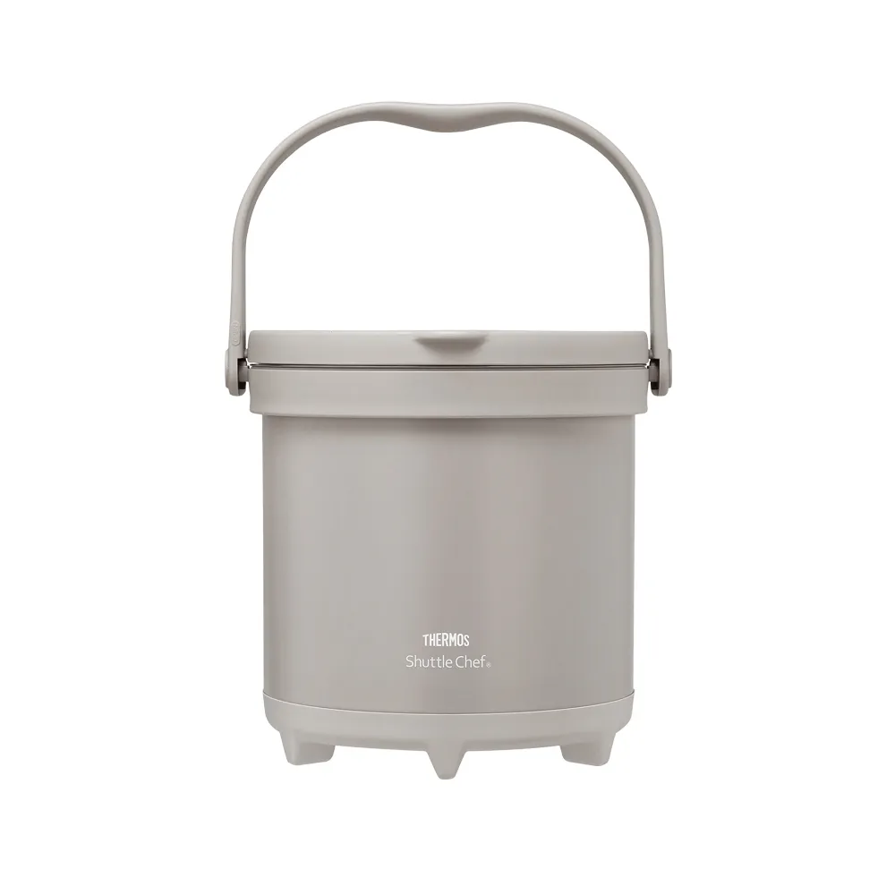 【THERMOS 膳魔師】橡實棕不鏽鋼真空保溫燜燒提鍋4500ml(TCRA-4501-NEBW)