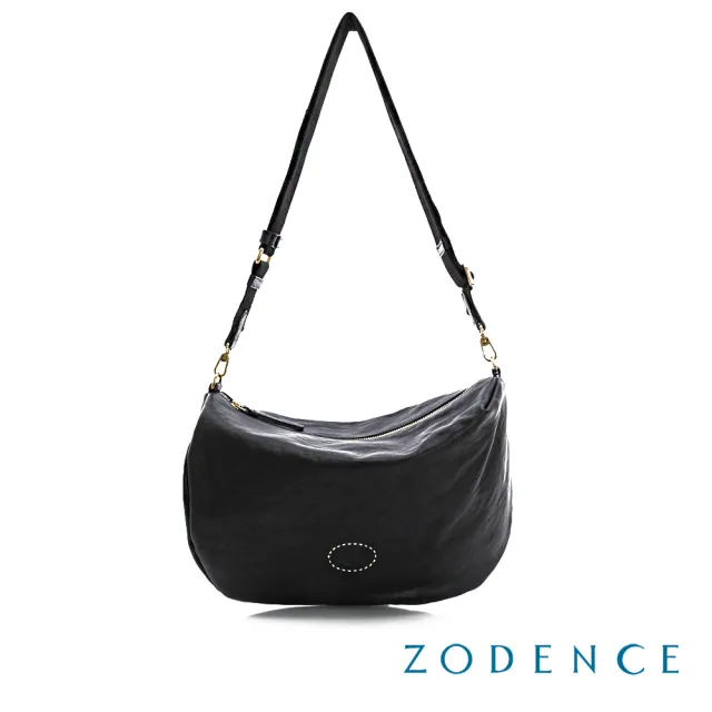 【ZODENCE 佐登司】HAN義大利植鞣革不對稱斜背包-大