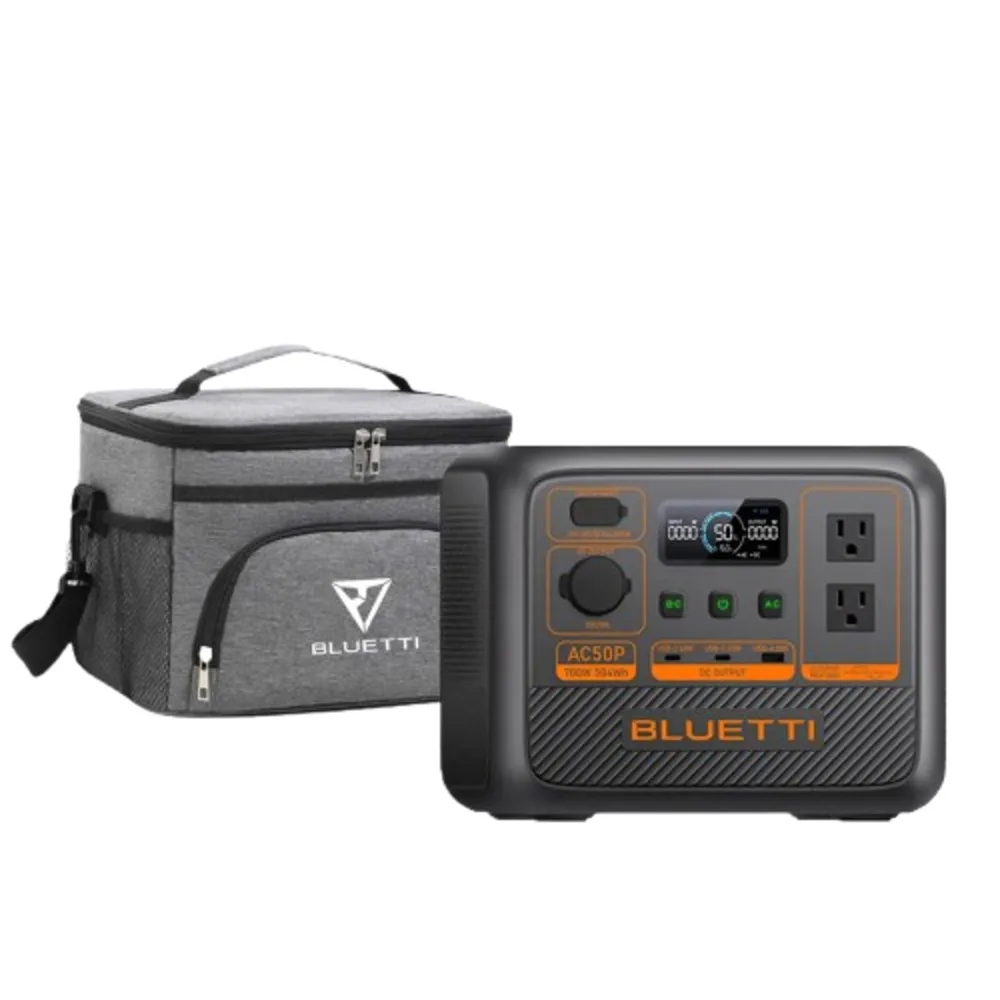 【BLUETTI】AC50P 700W 戶外移動電源(移動儲能站 移動電源 戶外電池 露營 車宿 行動電源 UPS)