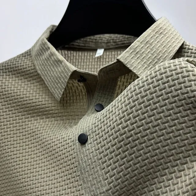 【巴黎精品】現貨+預購 男POLO衫高爾夫球衫夏季薄款冰絲涼感速乾短袖上衣(男裝吸濕排汗男襯衫5色b7a1C)