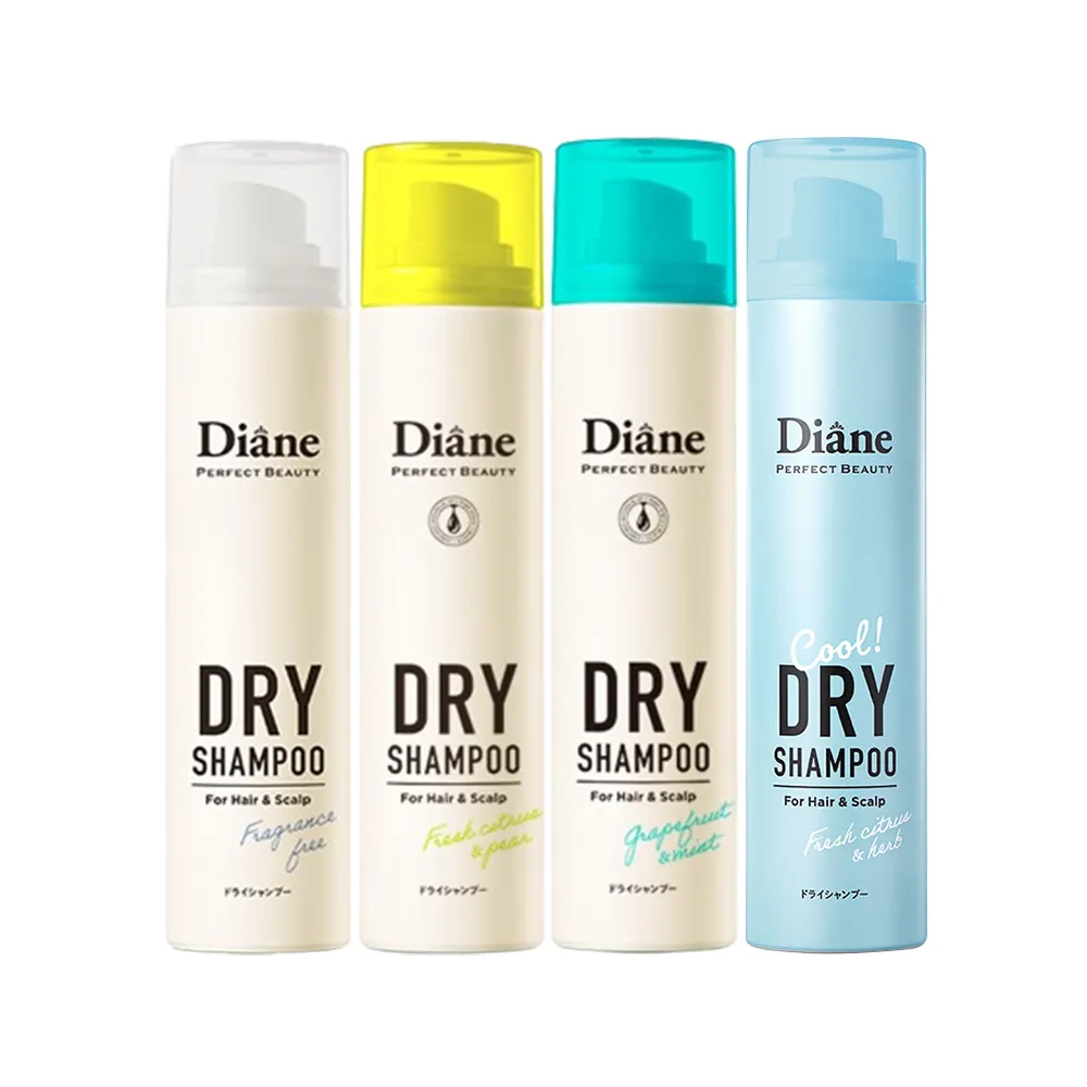 【Moist Diane 黛絲恩】零粉感隱形 乾洗髮噴霧95g x3入(清新柑橘/薄荷柚香/無香 任選)