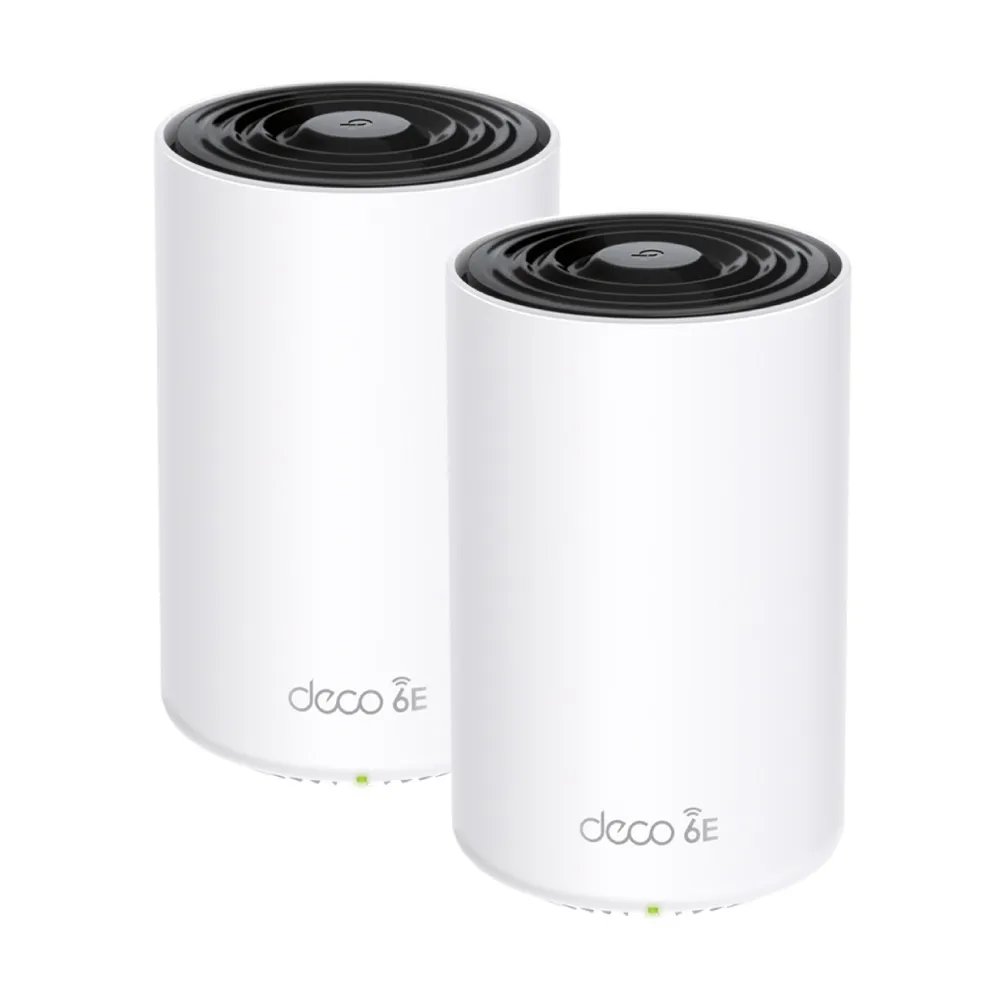 【TP-Link】WiFi 6E AXE5400 三頻 2.5G 真Mesh 無線路由器 分享器(透天厝首選/Deco XE75 Pro 二入組)