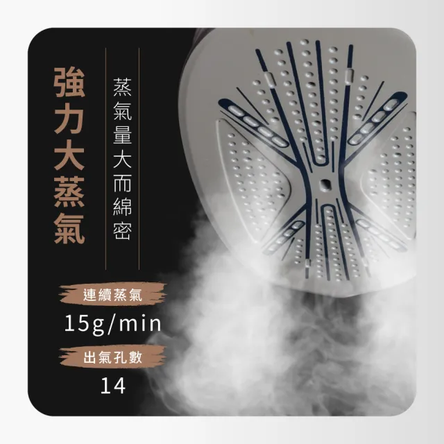【MUNICHI 沐尼黑】2 in1 蒸氣電熨斗/手持掛燙機 電熨斗/熨燙機/熨斗/換季收納/衣物除皺/送禮(MSI-PQQ7)