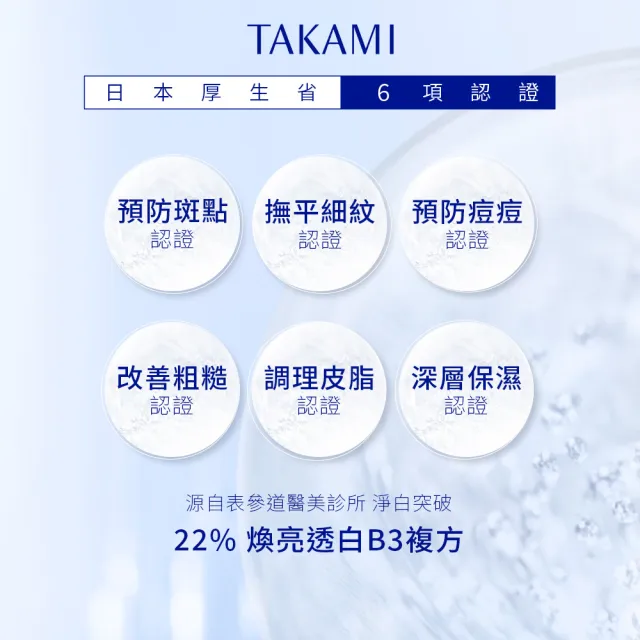 【TAKAMI】限時贈回購券★ 官方直營 B3極淨白淡斑精華10ml