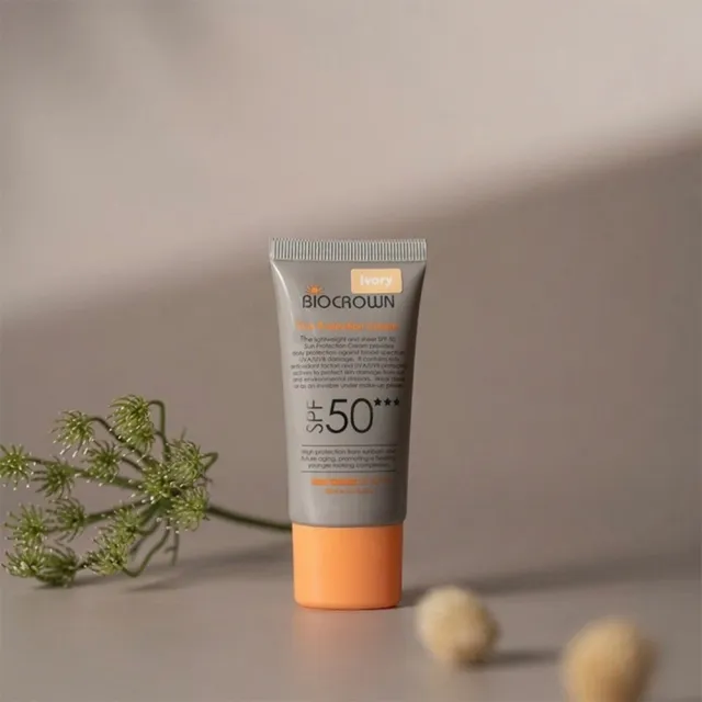 【BIOCROWN 百匡】激推! 2瓶組 SPF50★★★ 潤膚防曬隔離霜 30ml (亮白膚/自然膚)