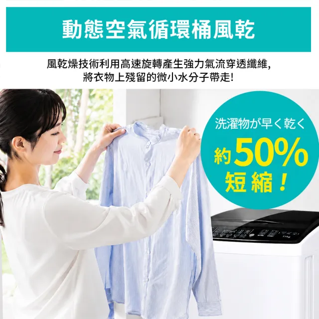 【TAIGA 大河】家電快配★11KG金級省水極窄身單槽洗脫直立式洗衣機(CB1068)