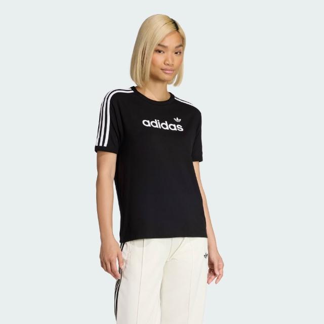 【adidas 愛迪達】LINEAR 短袖上衣 T恤 女 - Originals KD7982