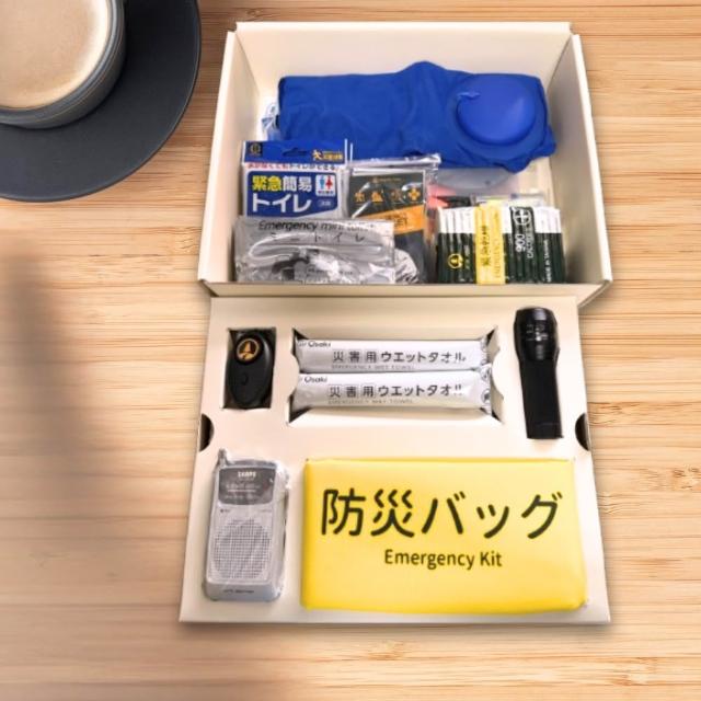 京品源日規防災包-日常防災組(防災盒、防災包、緊急避難包)