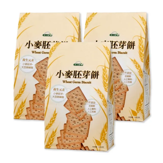 【統一生機】小麥胚芽餅336gx3袋 (24gx14包/袋)