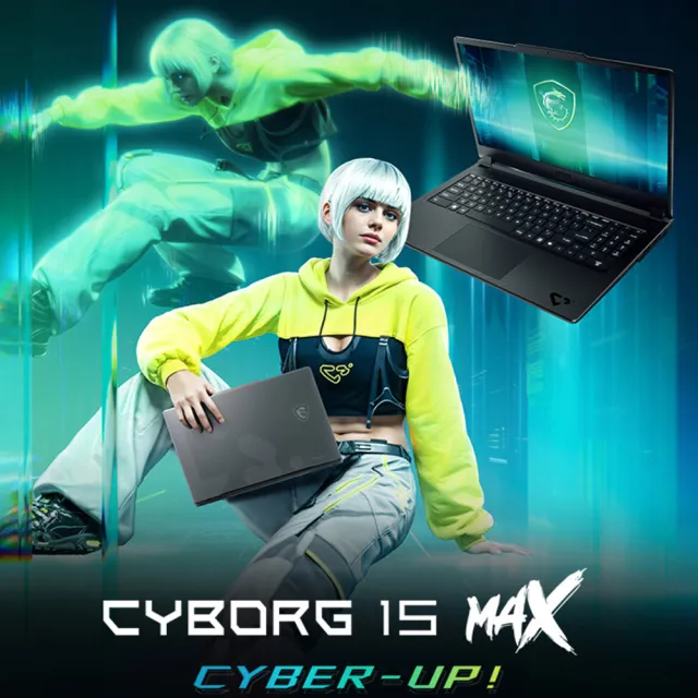 遊戲手把組★【MSI 微星】15.6吋Core 7-240H RTX5060電競筆電(Cyborg 15 Max/16G/512G SSD/W11/C2WF-007TW)