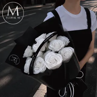 【Floral M】經典的愛大型香水玫瑰花束(情人節花束/告白禮物/求婚花束/鮮花花禮/香水花束/生日花束)