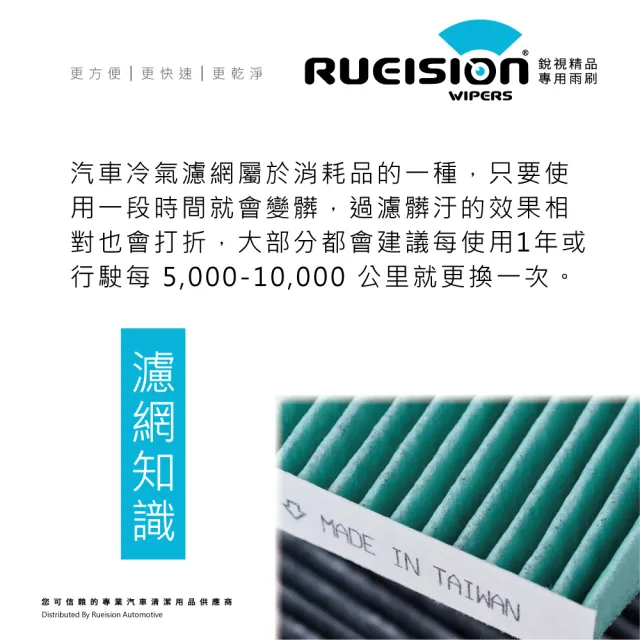 【RUEISION 銳視雨刷】INFINITI Q30 活性碳冷氣濾網 PM2.5（2015-2020）