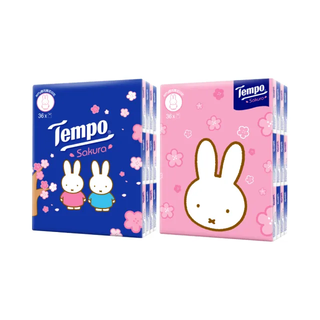 【TEMPO】Miffy 櫻花限定版迷你裝紙手巾(36包x7抽)
