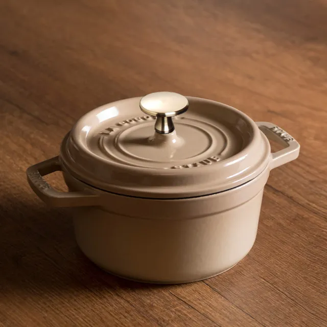 【STAUB】圓形琺瑯鑄鐵鍋16cm-顏色任選/新舊包裝隨機出貨(德國雙人牌集團官方直營)